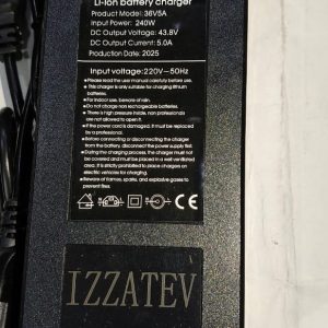 Battery Charger 36v 5A 43.8v Lithium Smart Charger auto cutoff