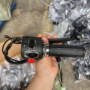 Throttle with lever brake Set metal chrome with handle fancy best quality