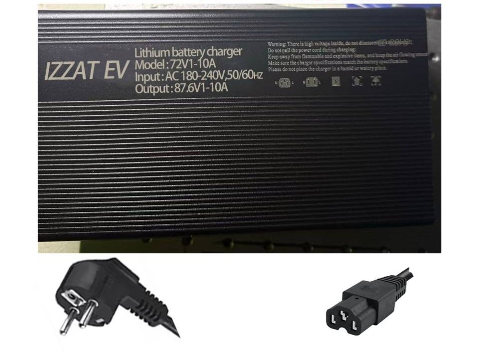 Battery charger 87.6v 10A aluminum shell with lcd display - Image 3